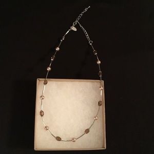 Lia Sophia Silver Beaded Necklace